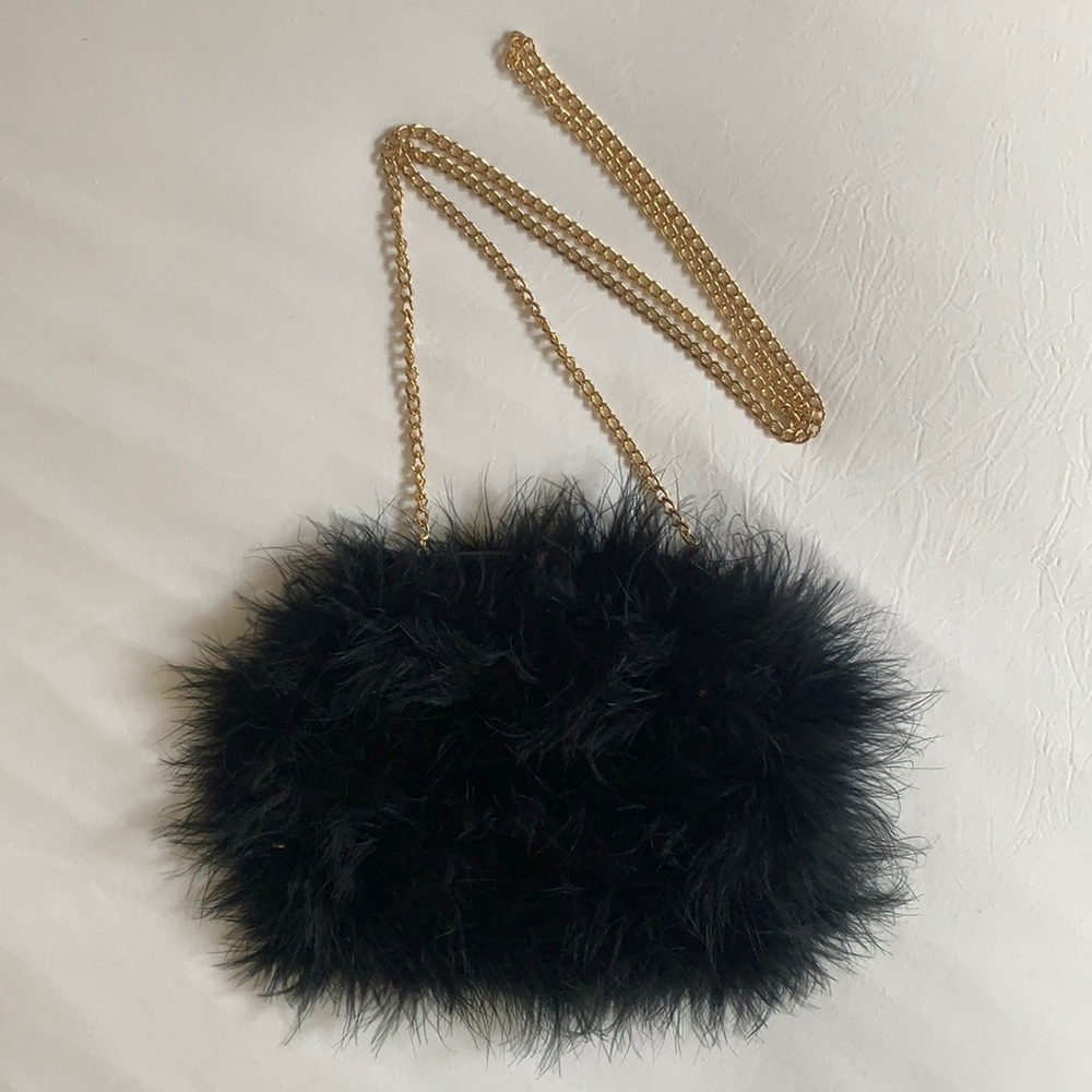 Pretty Little Thing Feather Crossbody Bag